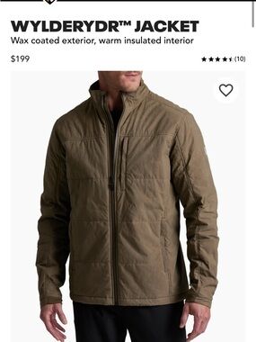 KUHL Men's Hooded Puffer Jacket - Olive Brown